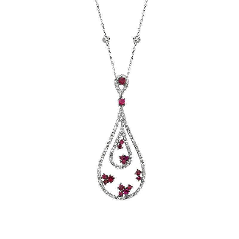 Collier Diamant Rubis