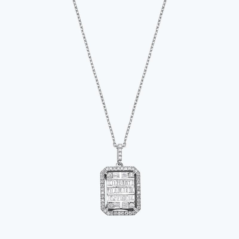 Baguette Diamond Necklace