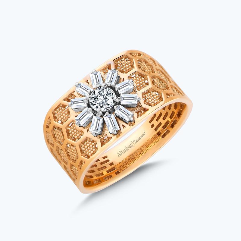 Bague Diamant Baguette