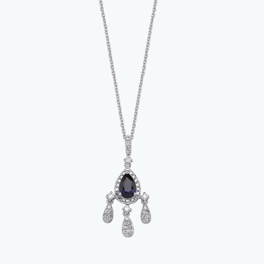 Collier Diamant Saphir