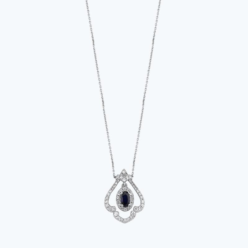 Sapphire Diamond Necklace