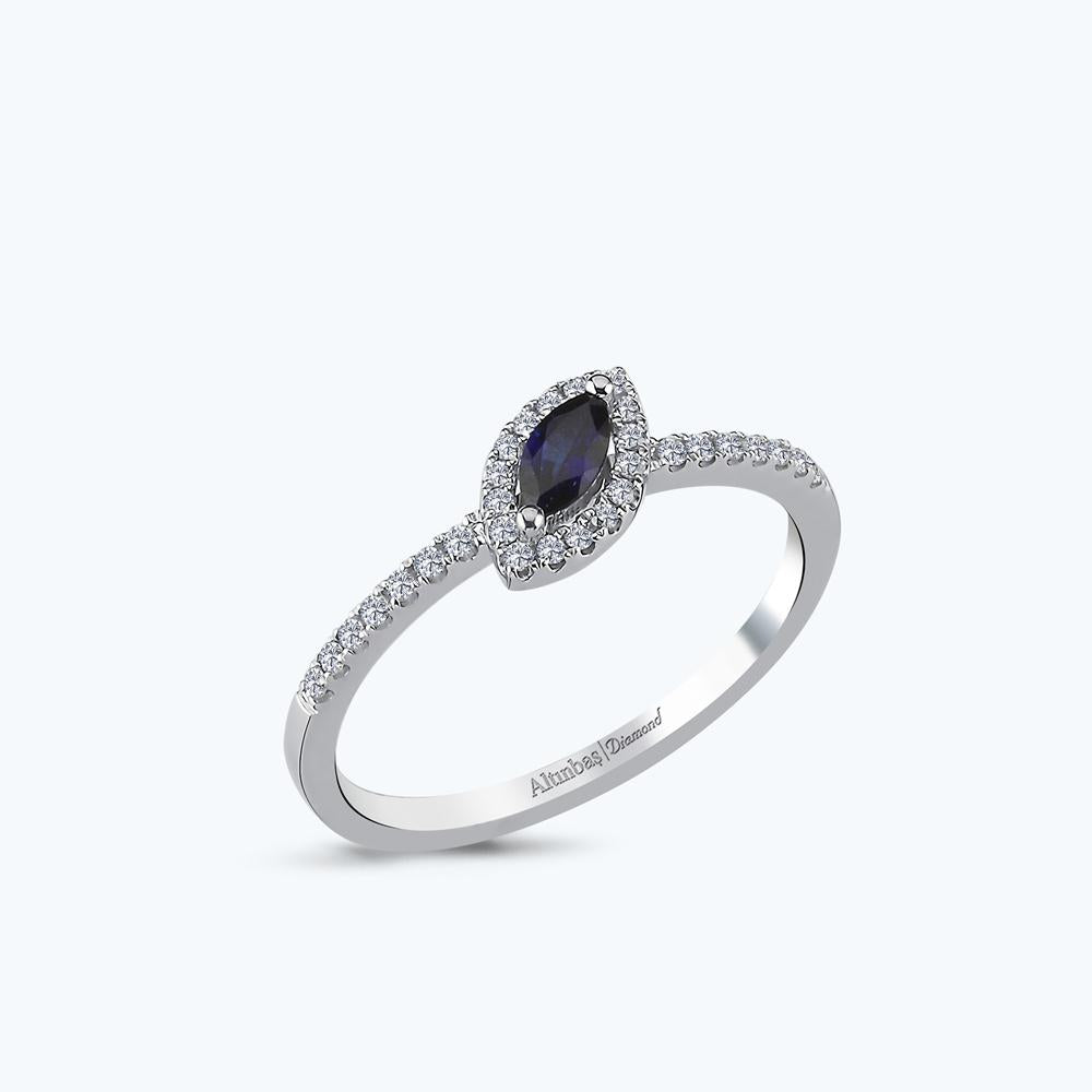 Saphir Diamantring