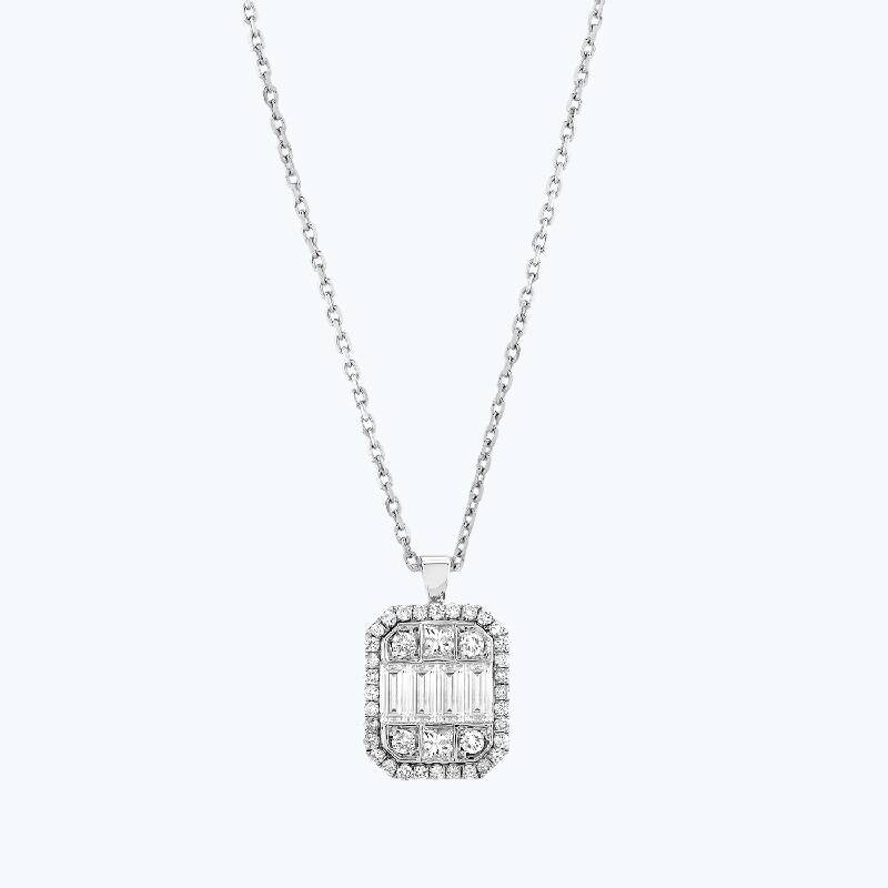 Baguette Diamond Necklace