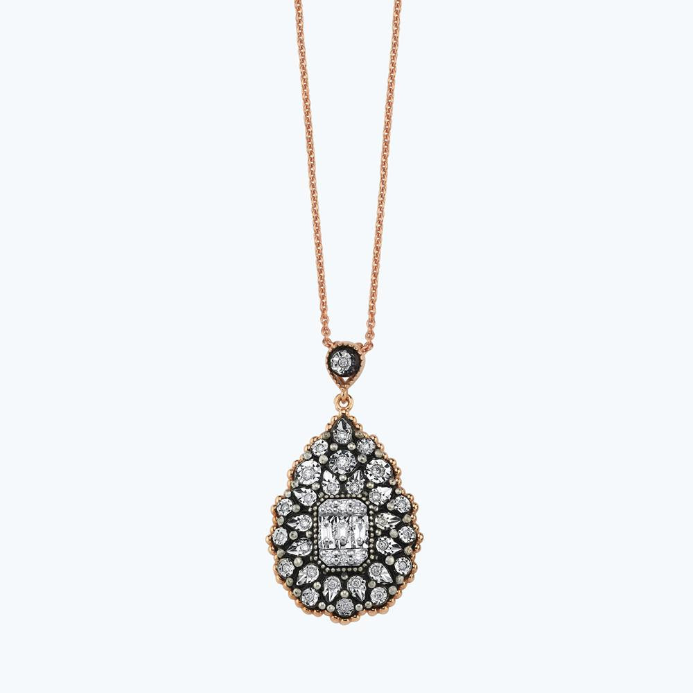 Collier Diamant Baguette