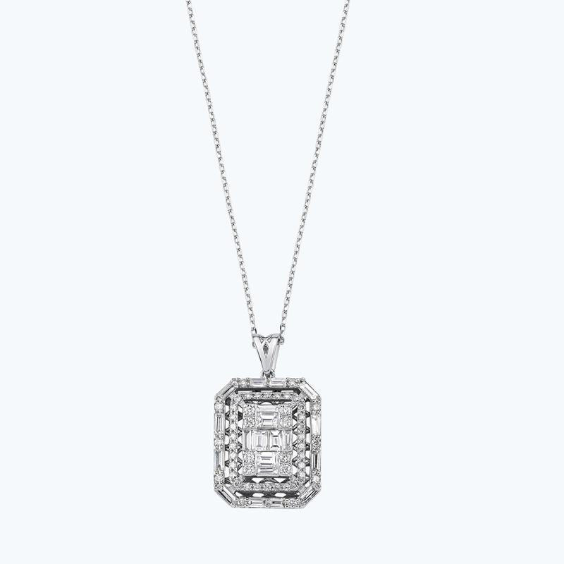 Baguette Diamantkette