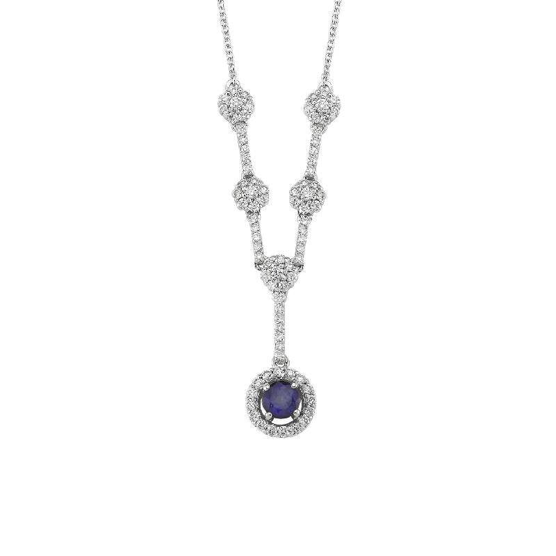 Saphir Diamantkette