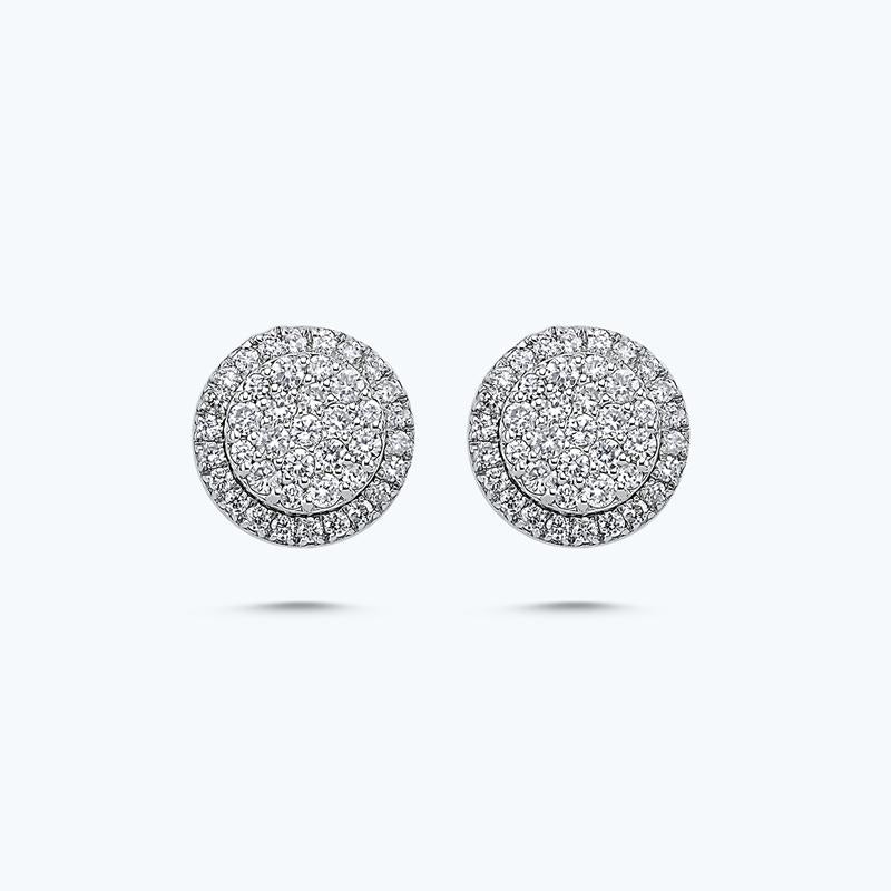 Boucles d'Oreilles Diamant Bouqet