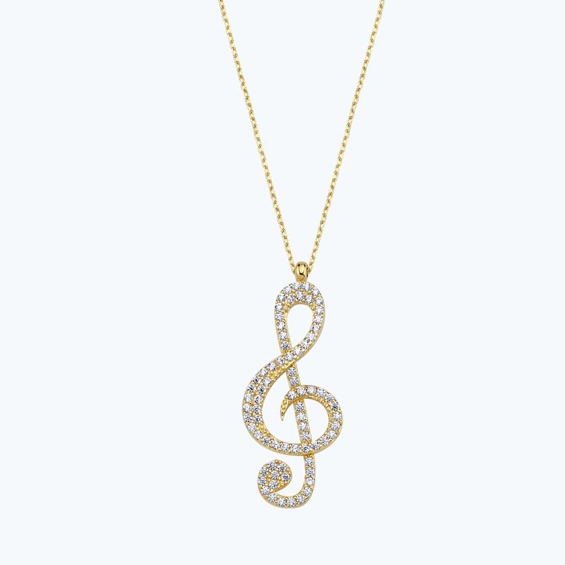 Violinschlüssel Goldkette