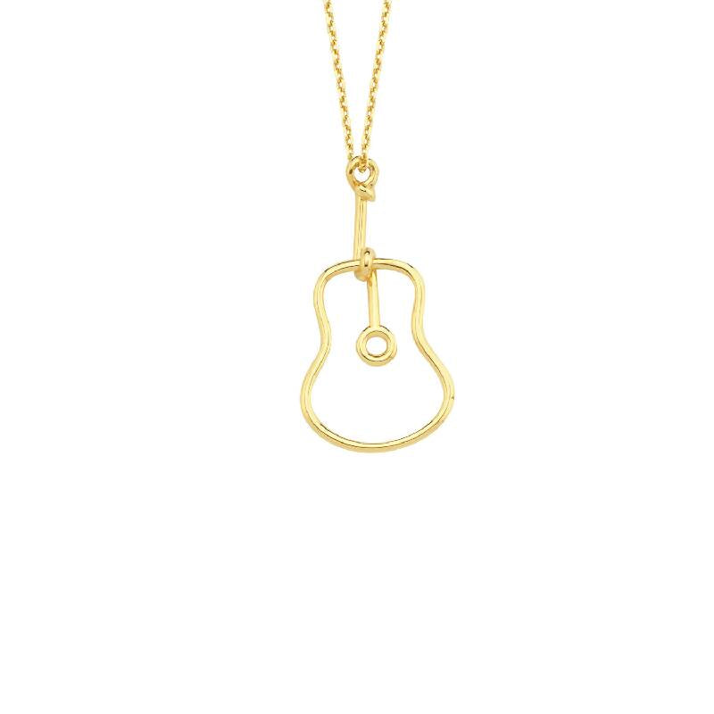 Guitar Gold Necklace