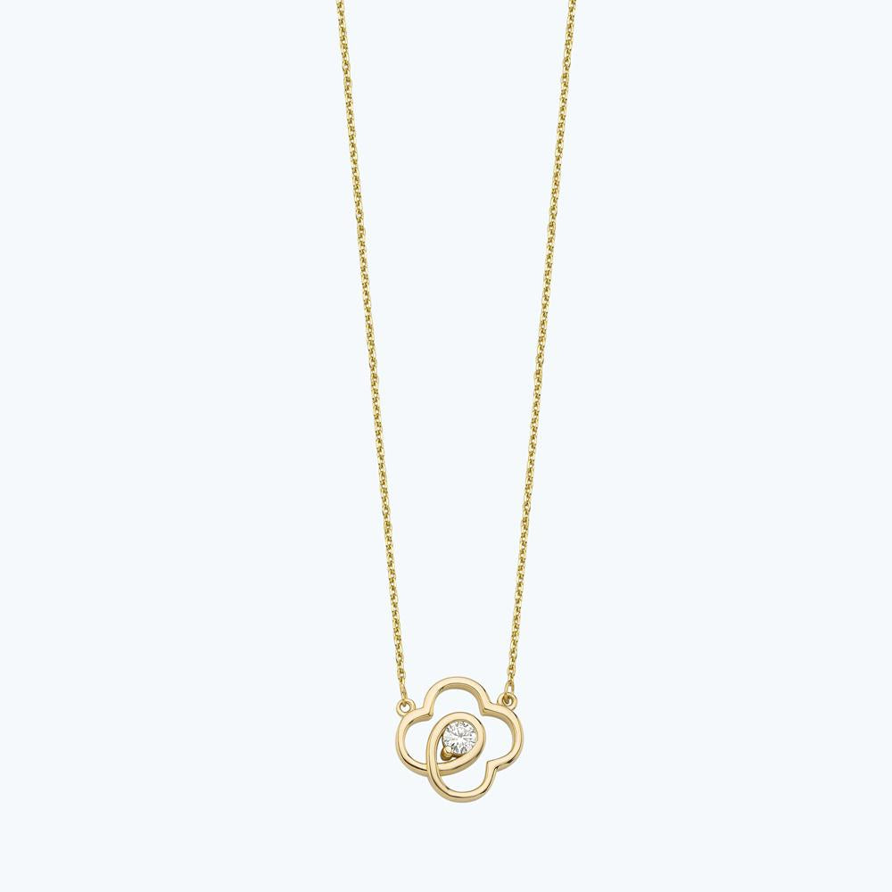 Flower Diamond Necklace