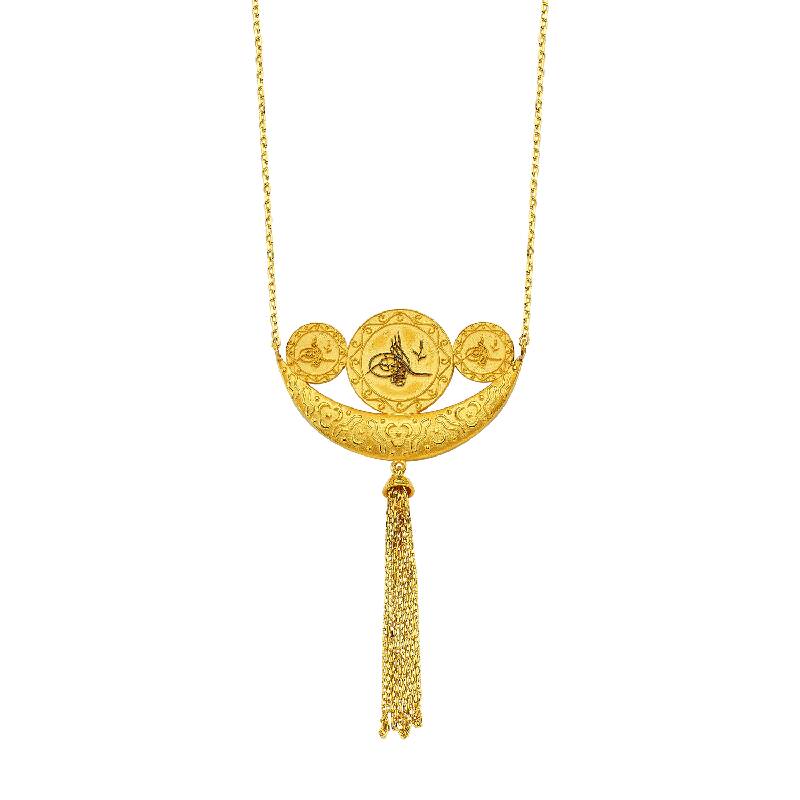 22 K Collier Or Tuğra