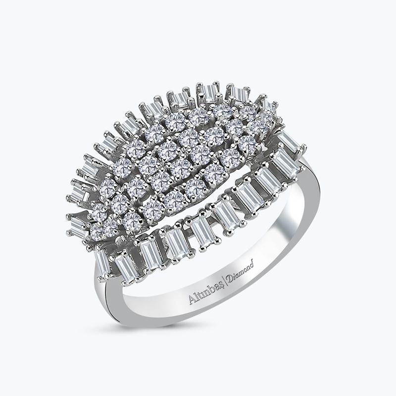 Bague Diamant Baguette