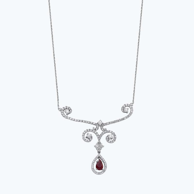 Ruby Diamond Necklace