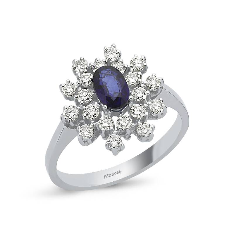 Sapphire Diamond Ring