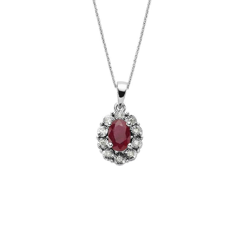 Ruby Diamond Necklace