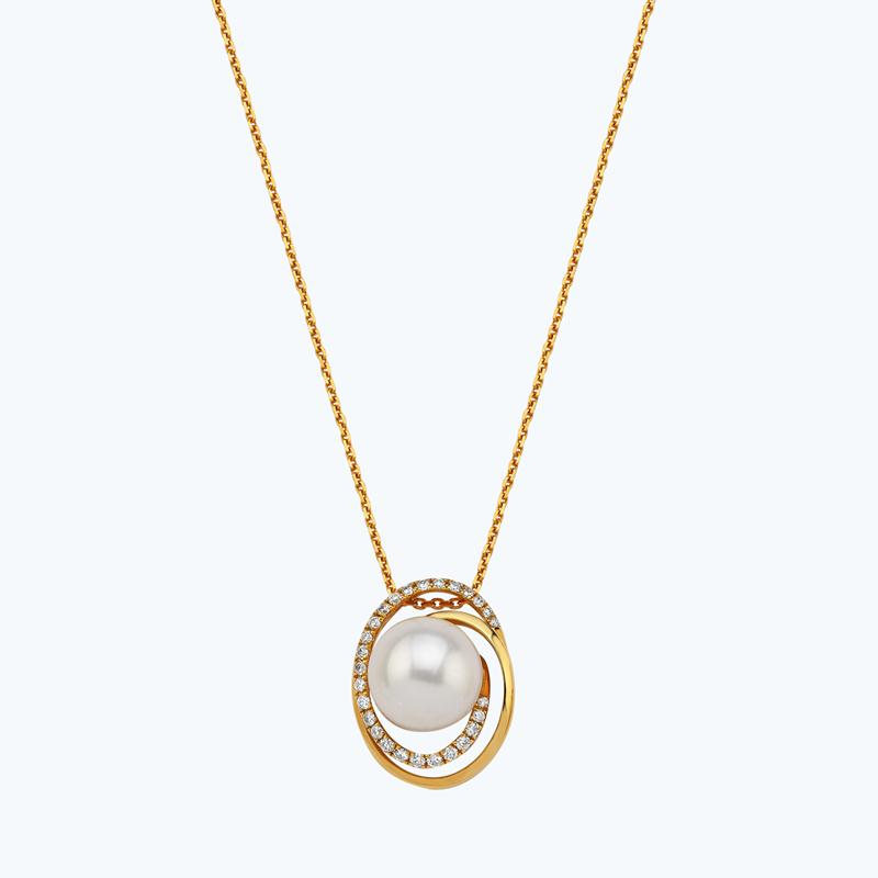 Pearl Diamond Necklace