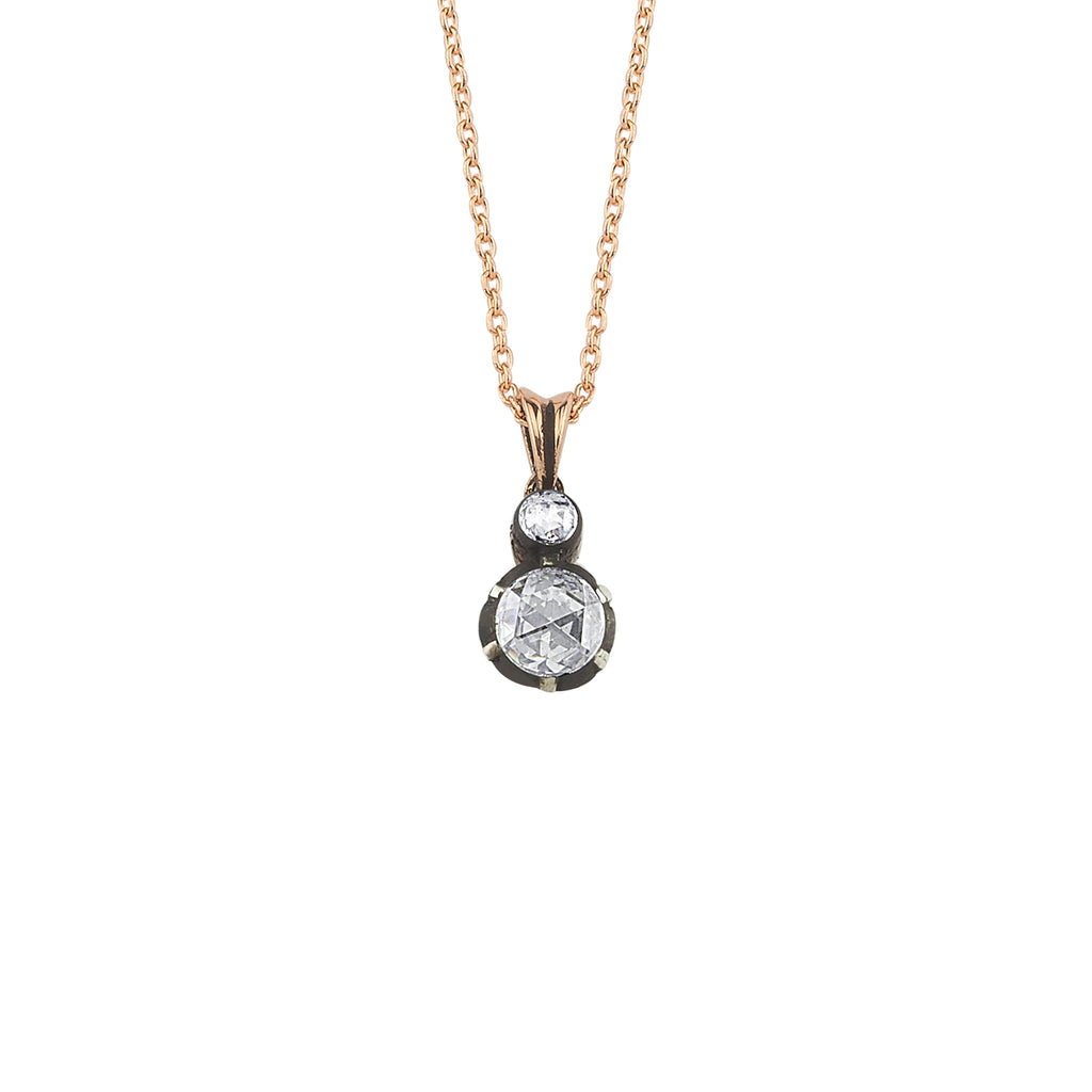 Rose Cut Diamond Necklace