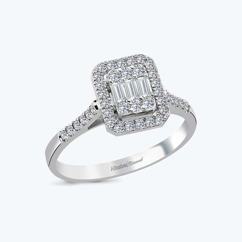 Bague Diamant Baguette