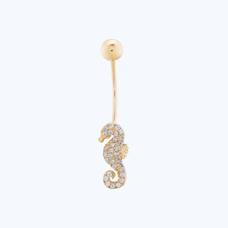 Gold Seepferdchen Piercing