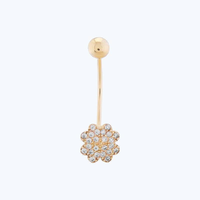 Gold Blume Piercing