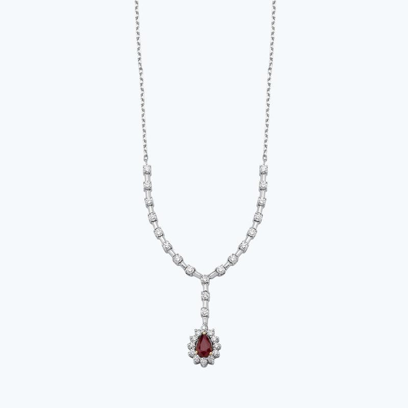 Ruby Diamond Necklace