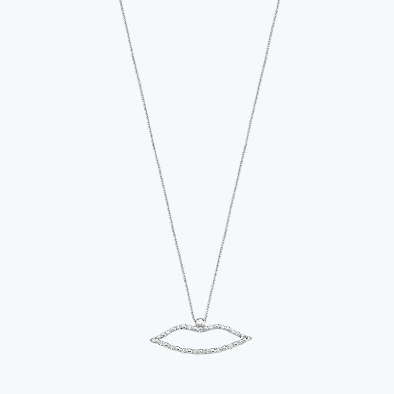 Lips Diamond Necklace