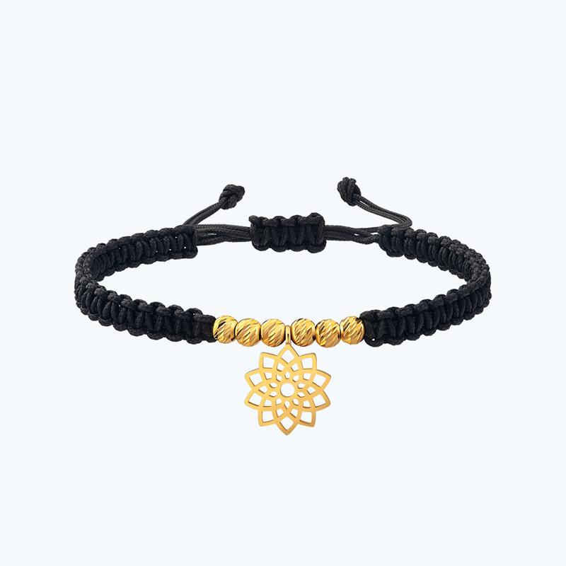 22K Mandala Gold Bracelet