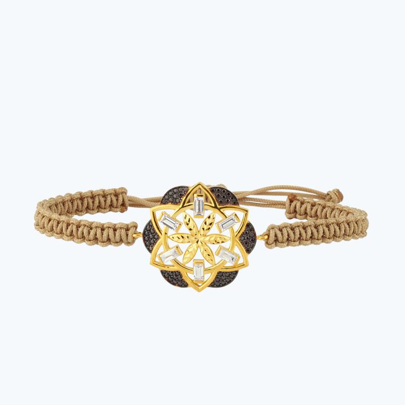 22K Mandala Gold Bracelet