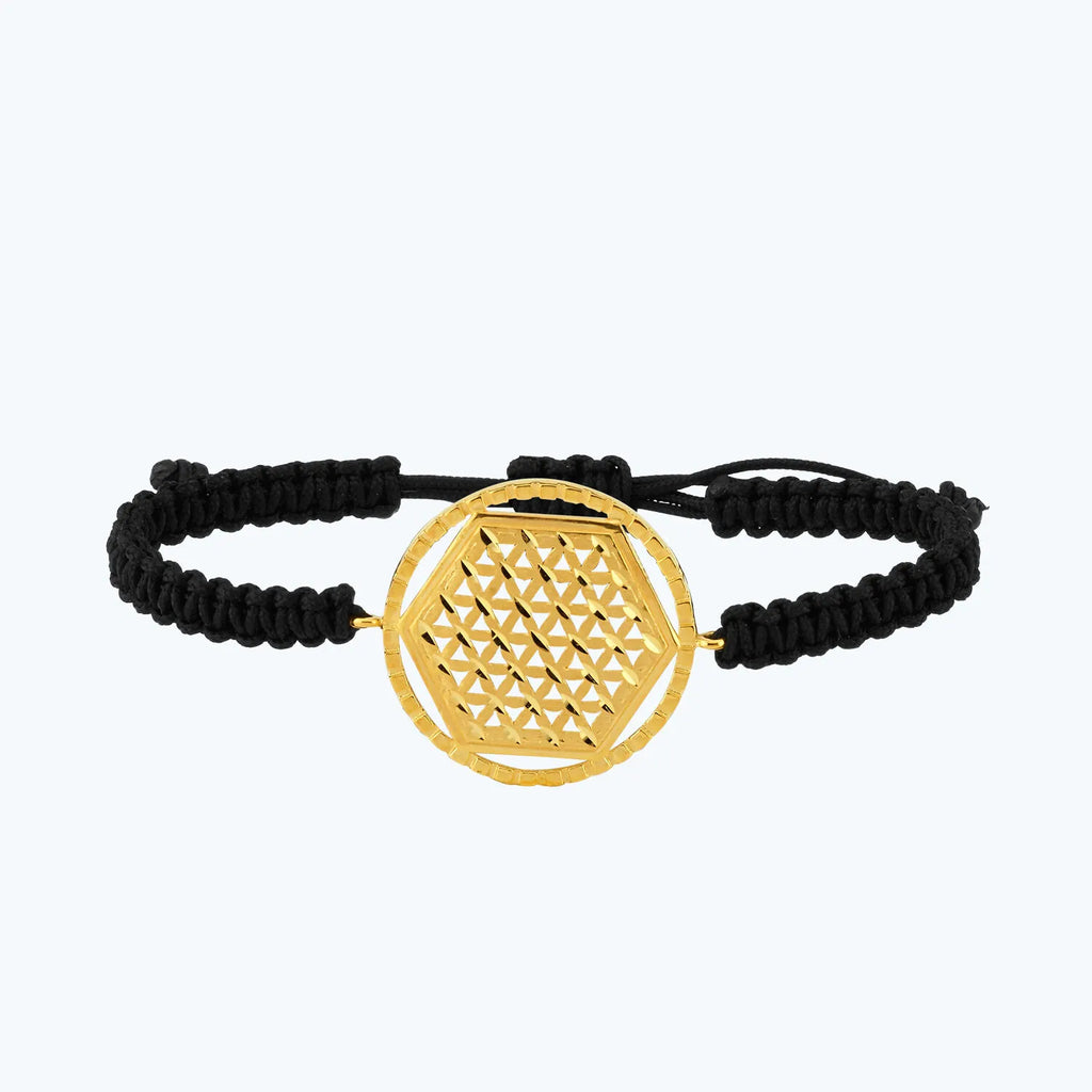 22K Mandala Gold Bracelet