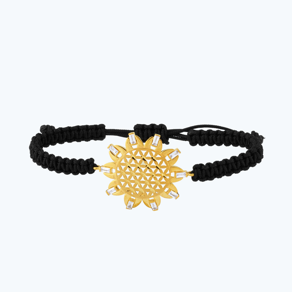 22K Mandala Gold Bracelet