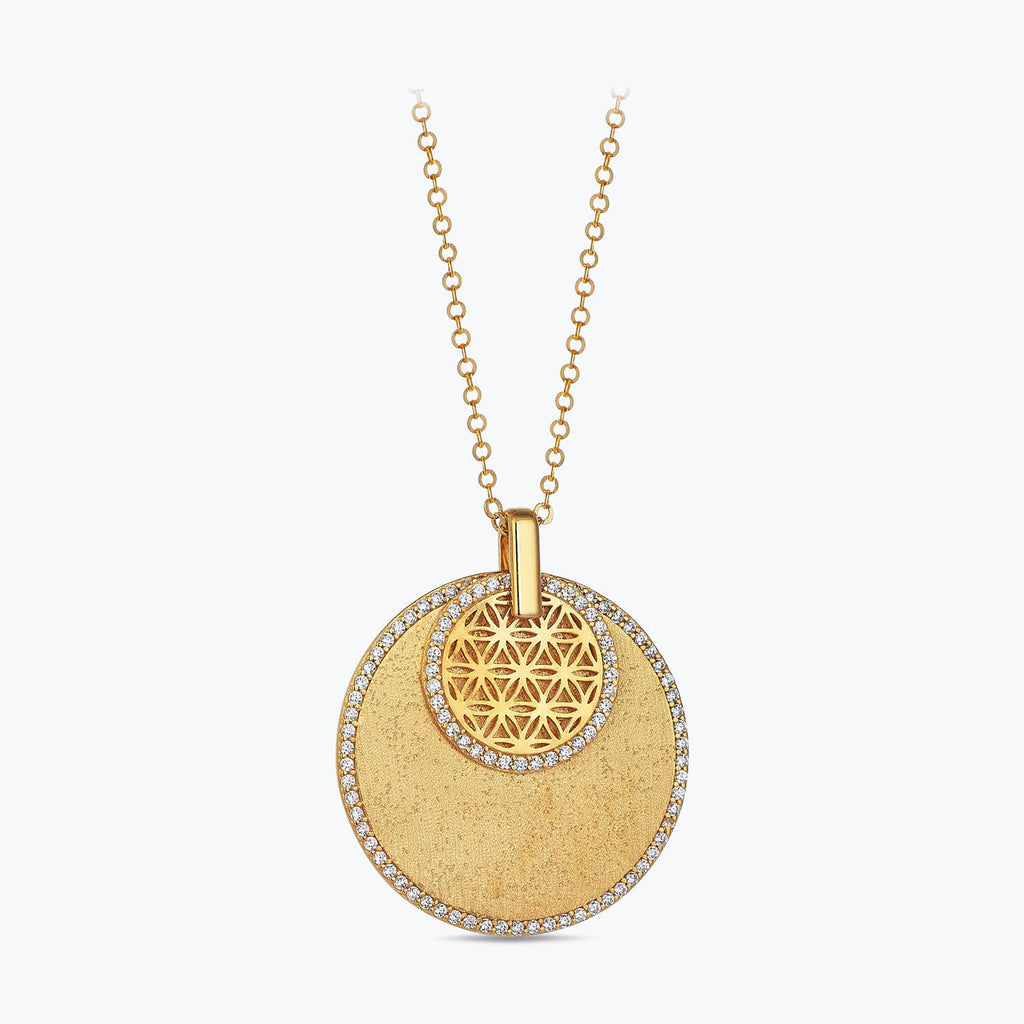 22K Goldkette Lebensblume