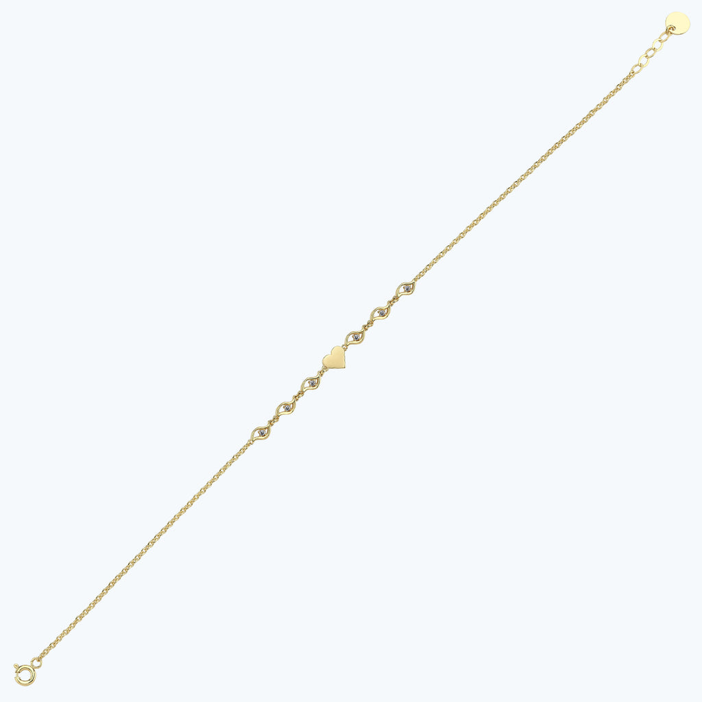 Bracelet Or Cœur