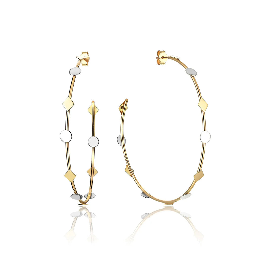 Denge Hoop Gold Earrings