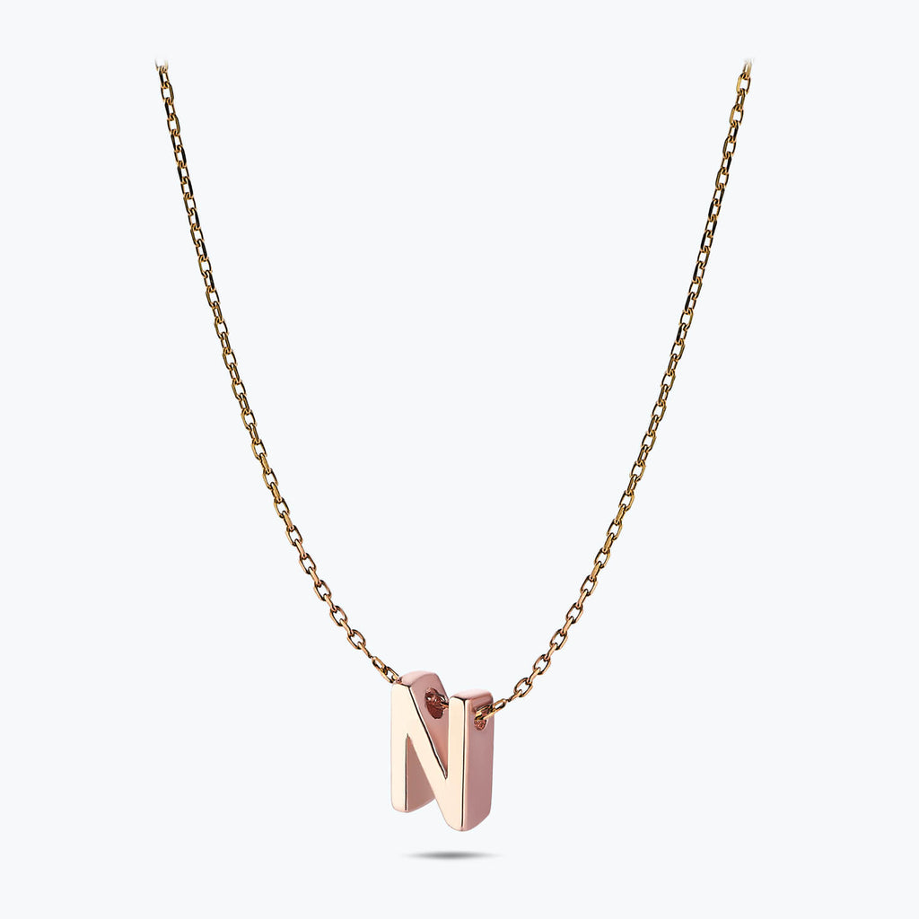 Collier Or Lettre N