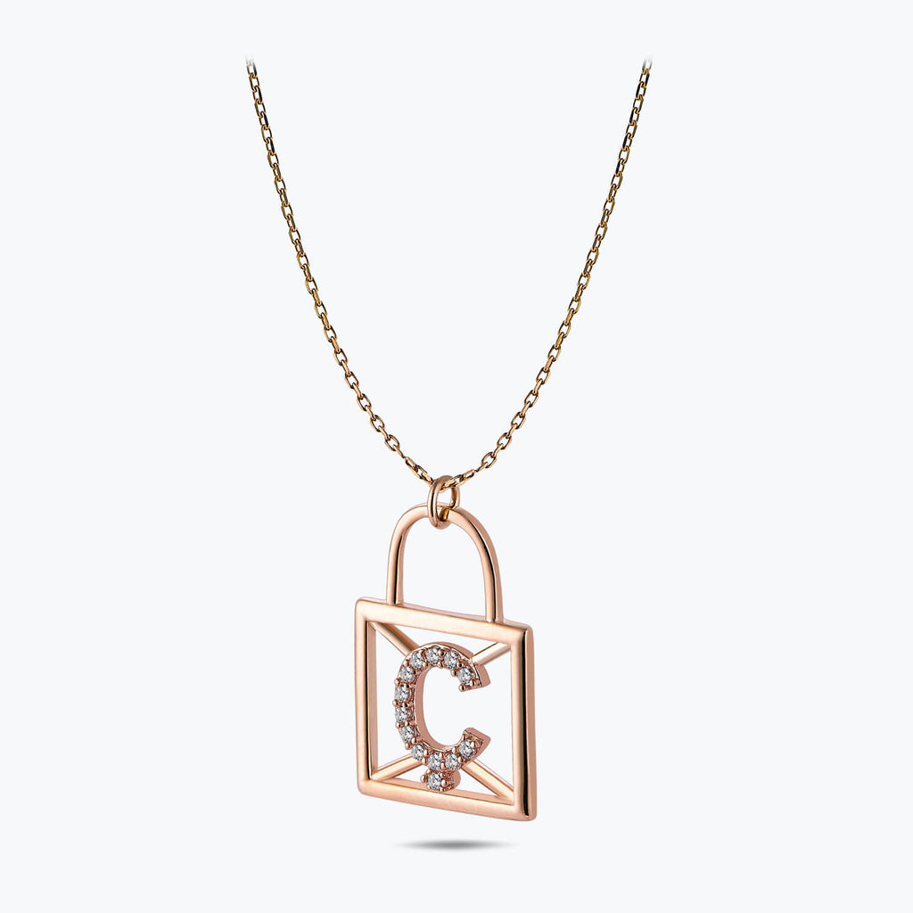 Letter Ç Gold Necklace