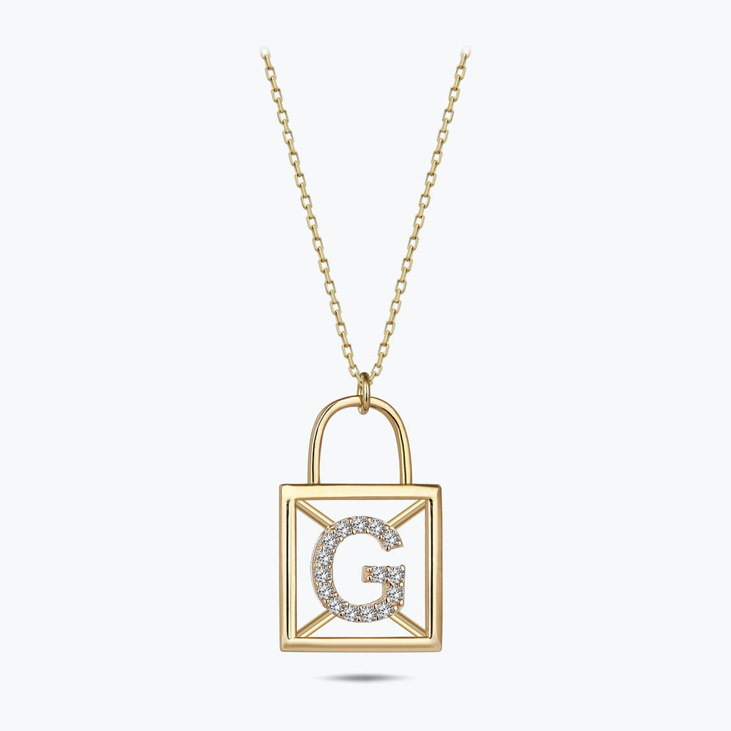 Letter G Gold Necklace