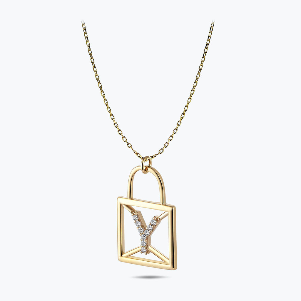 Letter Y Gold Necklace