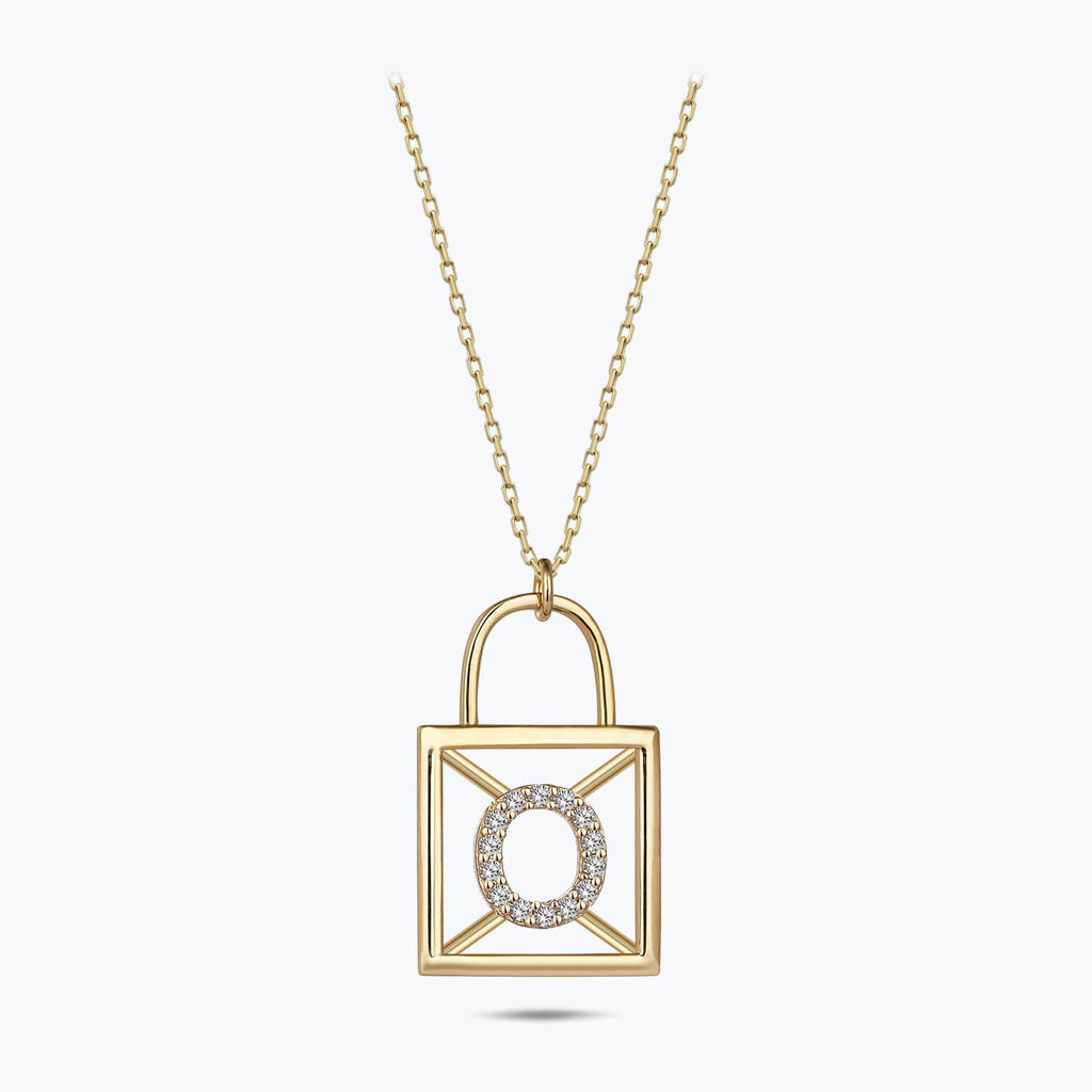 Letter O Gold Necklace