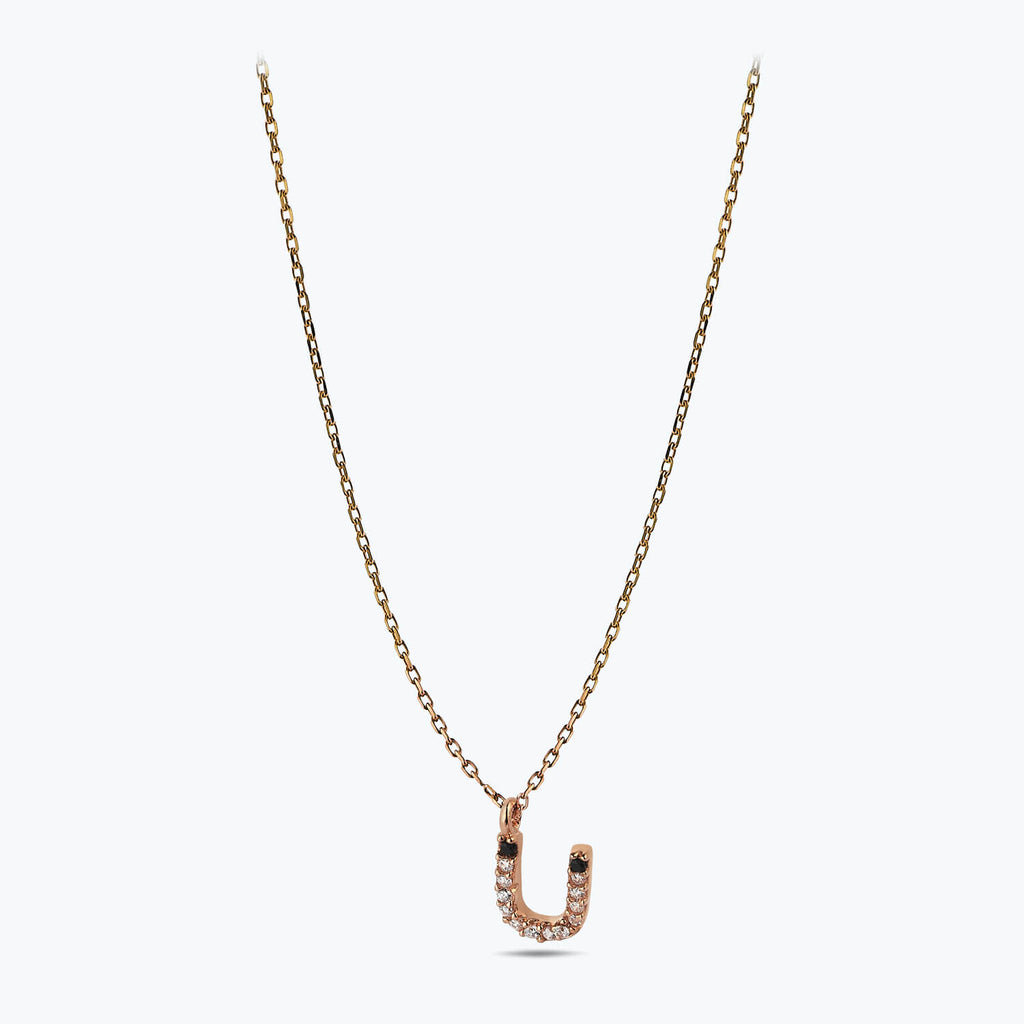 Collier Or Lettre Ü