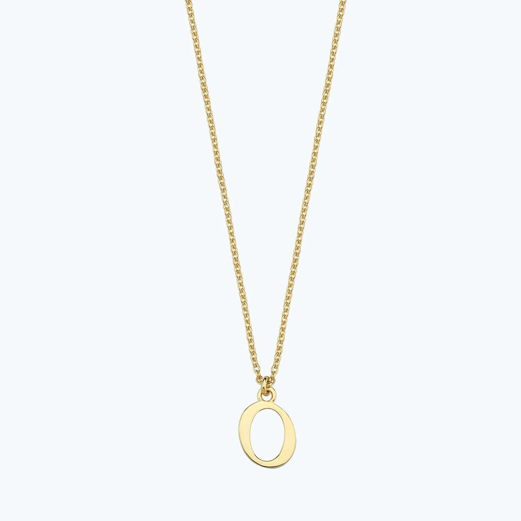 Letter O Gold Necklace