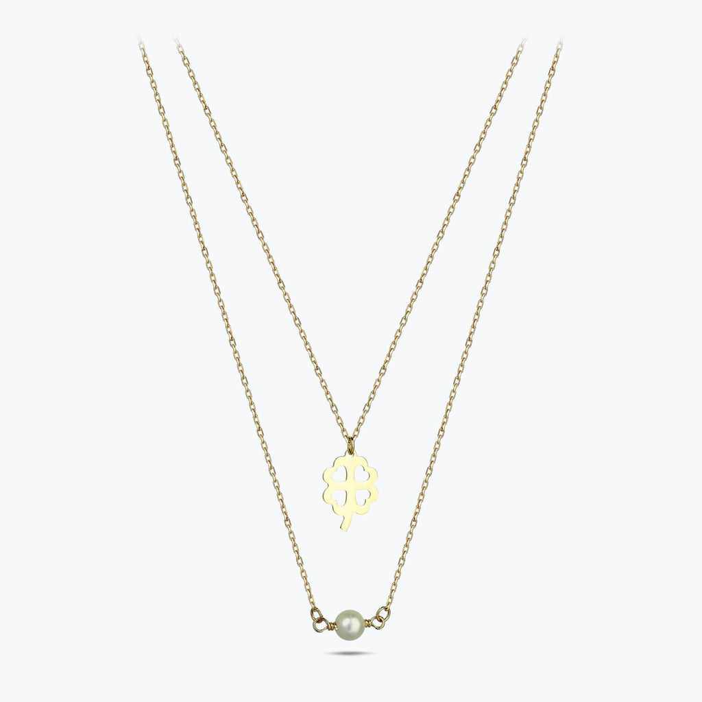 Clover Gold Necklace