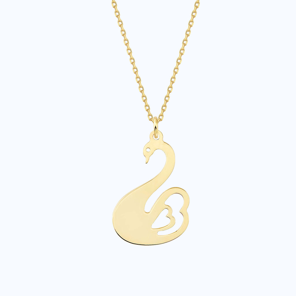 Swan Gold Necklace