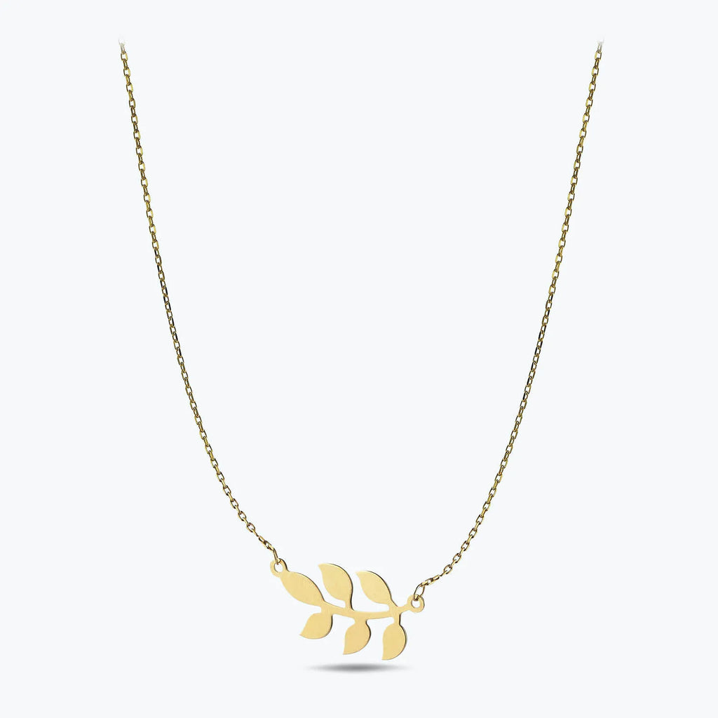 Wheat Ear Gold Necklace