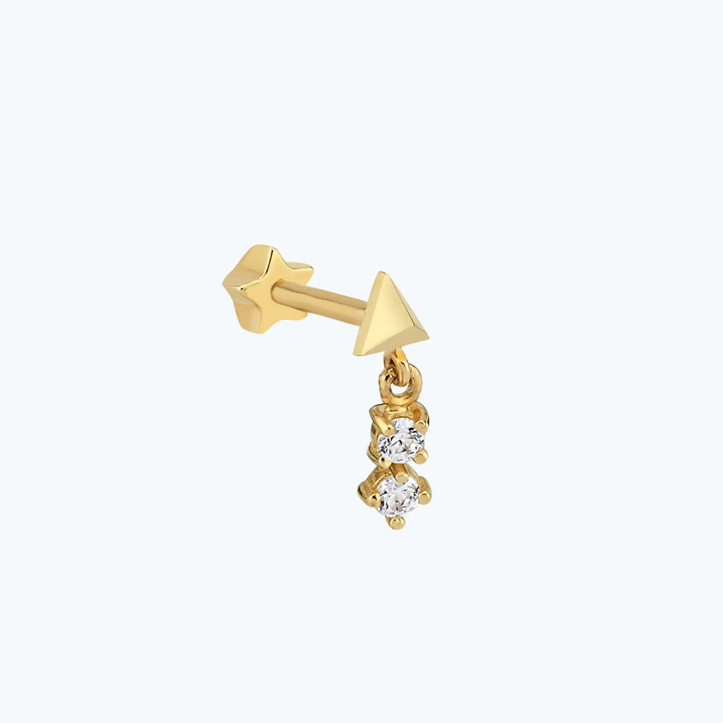 Gold Tragus Piercing