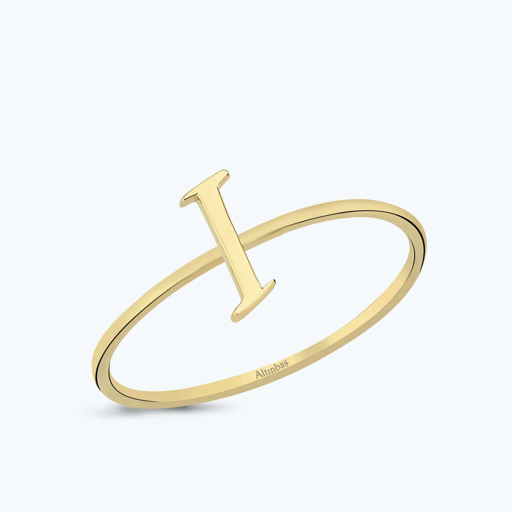 Bague Or Lettre I