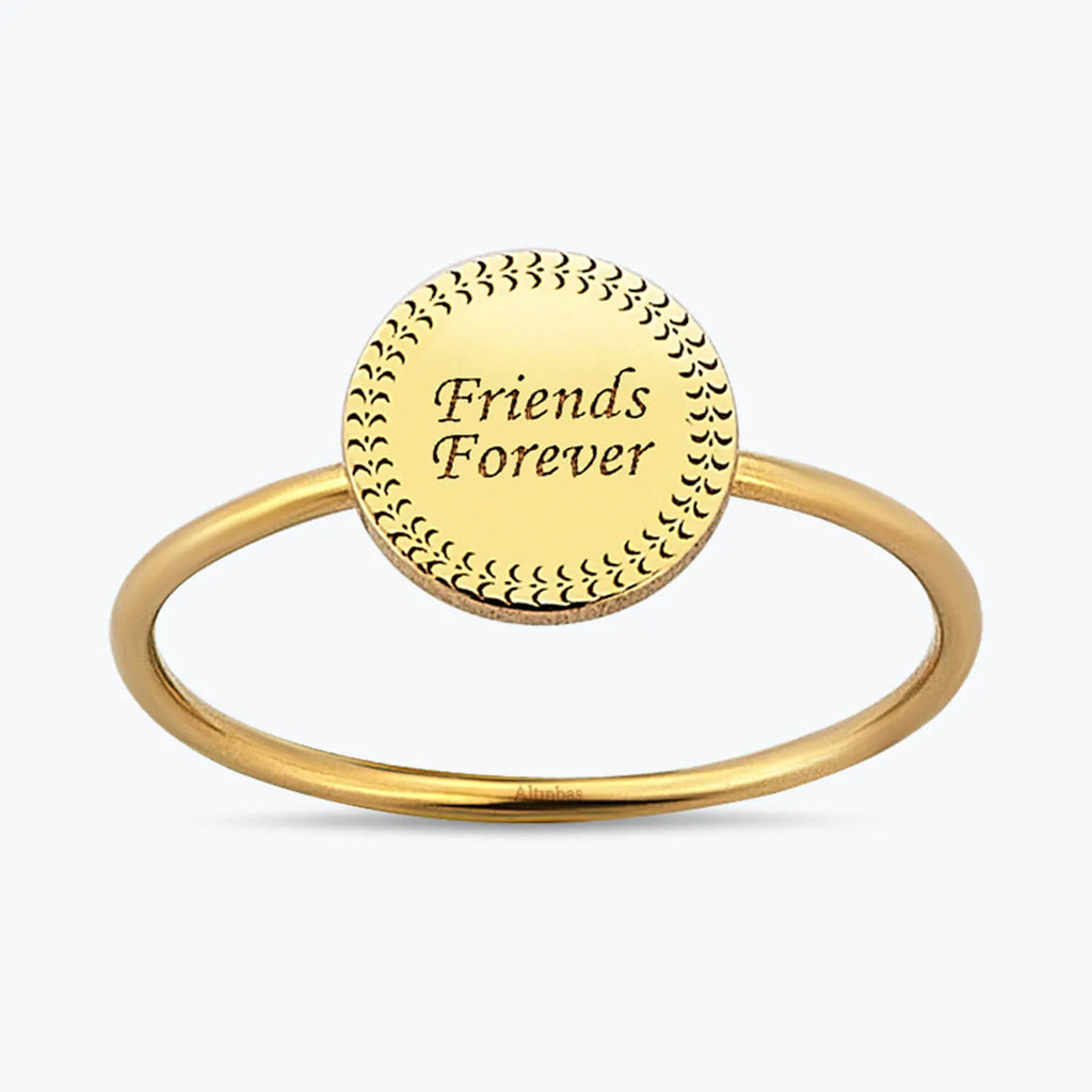 Altınbaş Life Bague Or Friends Forever