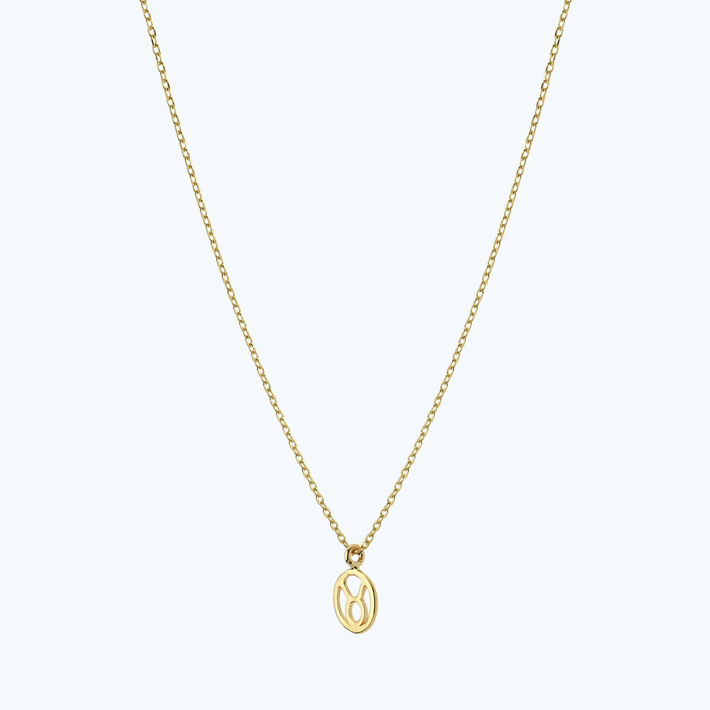 Zodiac Sign Taurus Gold Necklace