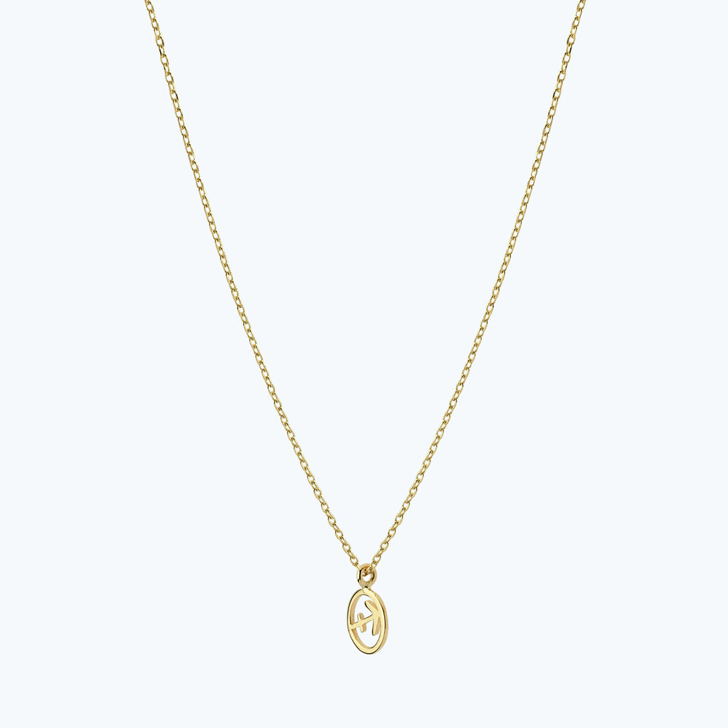 Zodiac Sign Sagittarius Gold Necklace