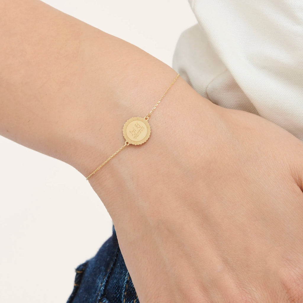 Altinbas Life İyi Ki Varsın Gold Bracelet