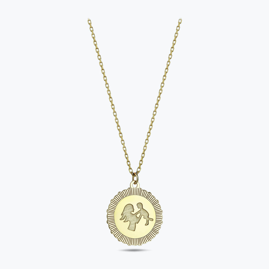 Altinbas Life Mother and Child Gold Necklace